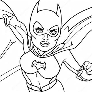 Batgirl In Action Coloring Page 20963-16572