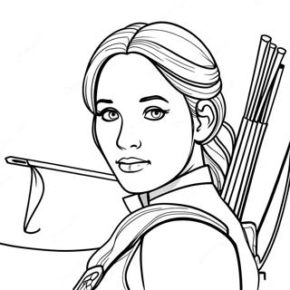 Ok Ile Katniss Everdeen Boyama Sayfası 21443-16950