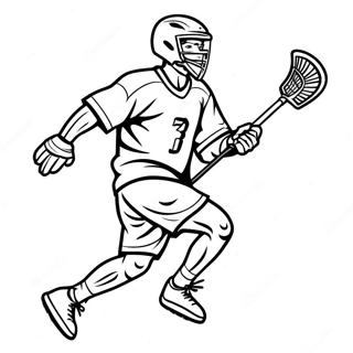 Kolorowanka Z Zawodnikiem Lacrosse W Akcji 22342-17651