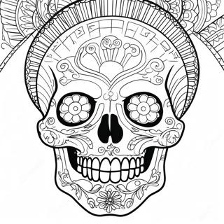 Blank Skull Diagram Coloring Pages