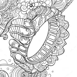 Colorful Bracelet Design Coloring Page 23962-18924