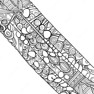 Beaded Friendship Bracelet Coloring Page 23963-18927