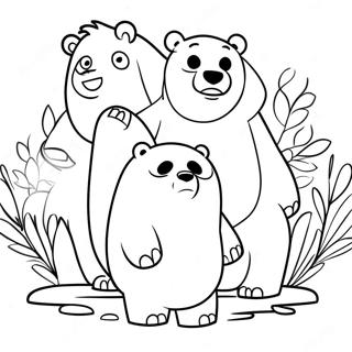 We Bare Bears Kleurplaten