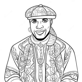 Black Man Coloring Pages