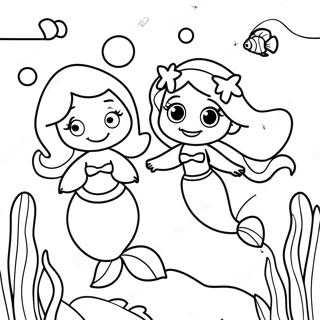 Ariel E Melody Aventura Subaquática Página Para Colorir 34693-27443