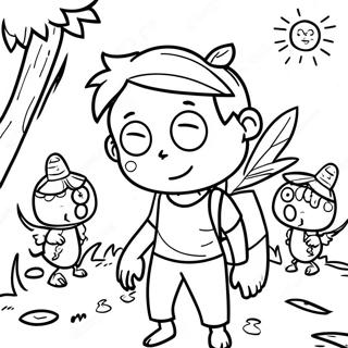 Lord Of The Flies Themed Coloring Page 35023-27698