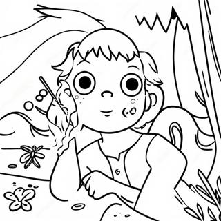 Lord Of The Flies Themed Coloring Page 35023-27700