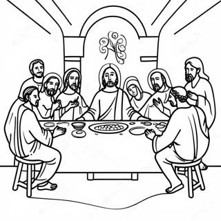 Last Supper Coloring Page 35123-27794