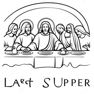 Last Supper Coloring Page 35123-27795