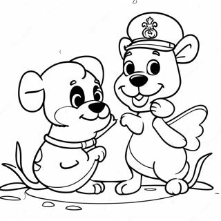 Skipper And Chelsea Playing Together Coloring Page 35354-27958