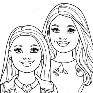 Barbie Skipper Stacie And Chelsea Coloring Page 35353-27966