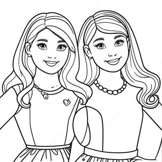 Barbie Skipper Stacie And Chelsea Coloring Page 35353-27967