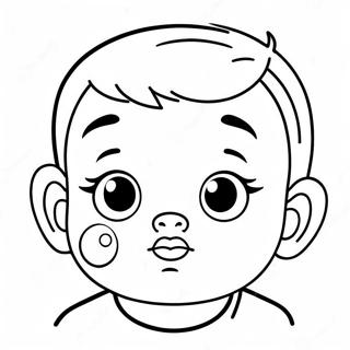 Cute Cry Baby With Tears Coloring Page 3631-2901