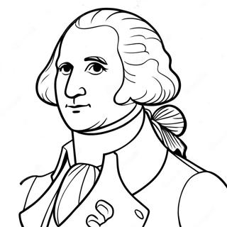 Pagini De Colorat Cu Figura Istorică George Washington 37193-29417