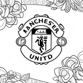 Manchester United Logo Farvelægningsside 37373-29554