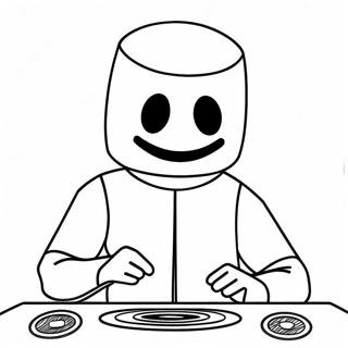 Pagina Da Colorare Di Dj Marshmello 30604-24204