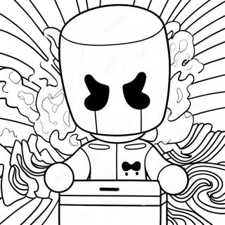 Pagina Da Colorare Di Dj Marshmello 30604-24201