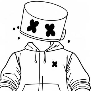 Pagina Da Colorare Di Dj Marshmello 30604-24203