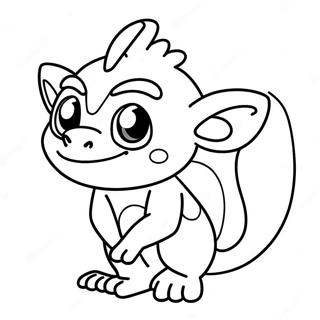 Grookey Målarbokssida 30894-24410