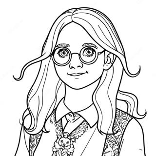 Luna Lovegood Páginas Para Colorir