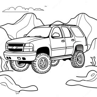 Chevy Tahoe Coloring Pages