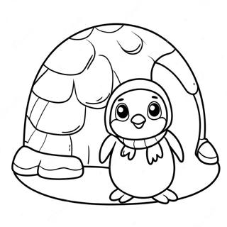 Igloo Coloring Pages