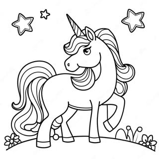 7-Year-Old Girls Magical Unicorn Coloring Page 32244-58790