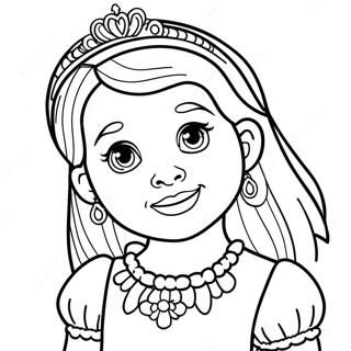 7-Year-Old Girls Princess Coloring Page 32243-25482