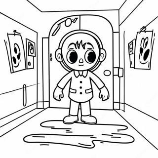 Backrooms Characters Coloring Pages