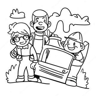 Fun Squad Coloring Pages