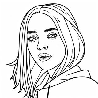 Billie Eilish Kleurplaten