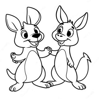 Kanga And Roo Coloring Pages