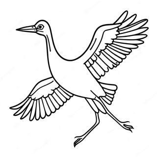 Crane Coloring Pages