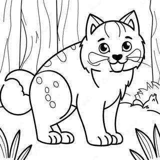 Lynx Coloring Pages