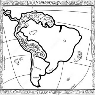 América Do Sul Páginas Para Colorir