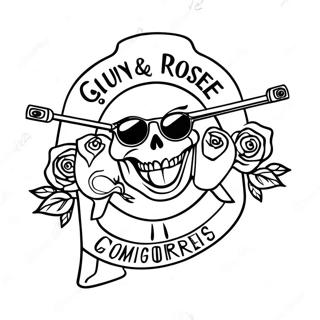 Página Para Colorir Do Logo Guns And Roses 32943-26050