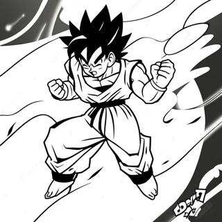 Goku Negru Pagini De Colorat