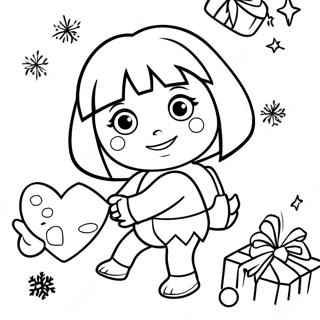 Dora Weihnachten Ausmalbilder