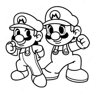 Mario E Sonic Pagine Da Colorare