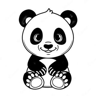 Baby Panda Kleurplaten