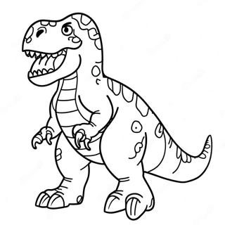 Furchterregender T-Rex Dinosaurier Ausmalbild 45974-36347