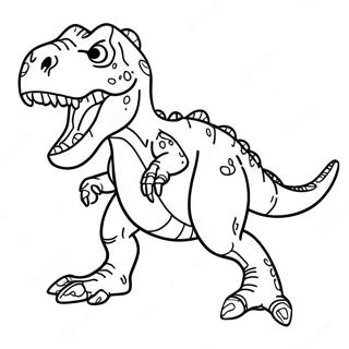 Furchterregender T-Rex Dinosaurier Ausmalbild 45974-36348