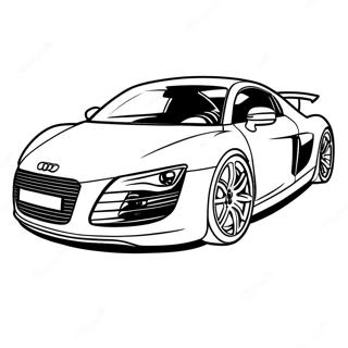 Audi R8 Kleurplaten