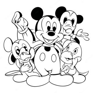 Página Para Colorir Do Mickey Mouse Com Amigos 49894-39478