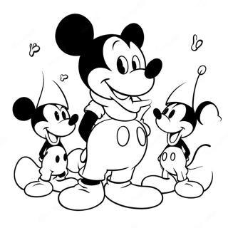 Página Para Colorir Do Mickey Mouse Com Amigos 49894-39479