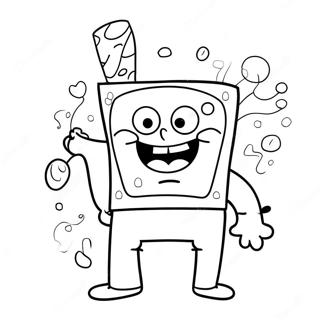 Kolorowanka Wysoki Spongebob 40213-31790