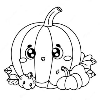 Kawaii Halloween Kolorowanki