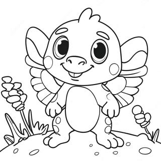 Wallykazam Magische Wezens Kleurplaat 40894-32316