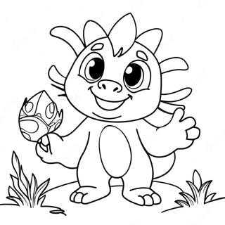 Wallykazam Magische Wezens Kleurplaat 40894-32313