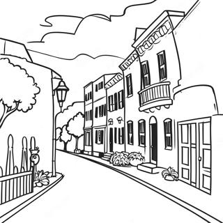 Charming Charleston Scenery Coloring Page 42164-33324